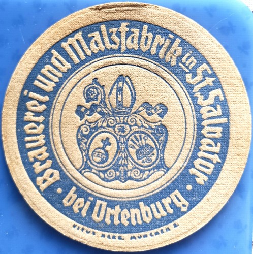Alter bierdeckel brauerei - alter,