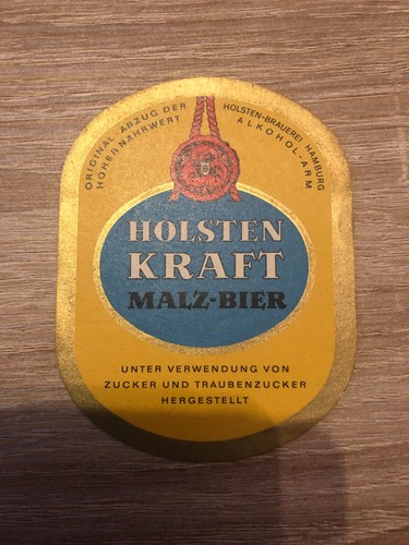 Bieretikett holsten brauerei - bieretikett, holsten-brauerei