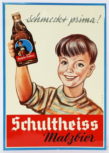 Altes blechschild werbeschild - altes,