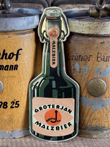 Blechschild groterjan malzbier - blechschild,