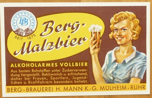 Werbung flaschenetikett berg - werbung,