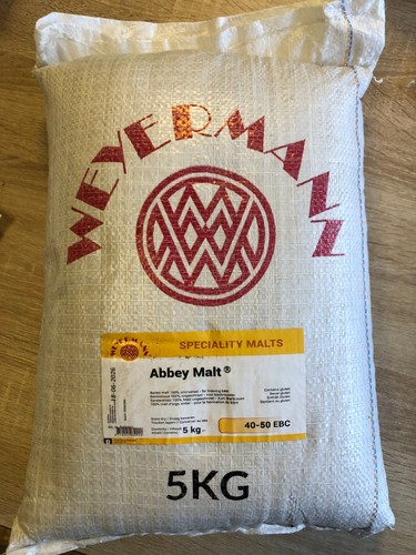 5kg abbey malt ungeschrotet - 5kg,