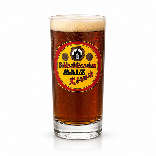 Feldschlösschem malz bierglas - feldschlösschem,