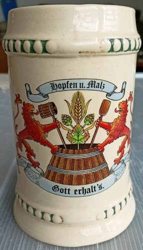 Bierkrug steinkrug hopfen und - steinkrug,