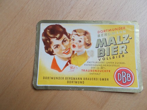 älteres bieretikett dortmund - bieretikett,