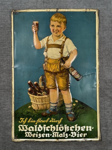 Blechschild waldschlößchen - blechschild,